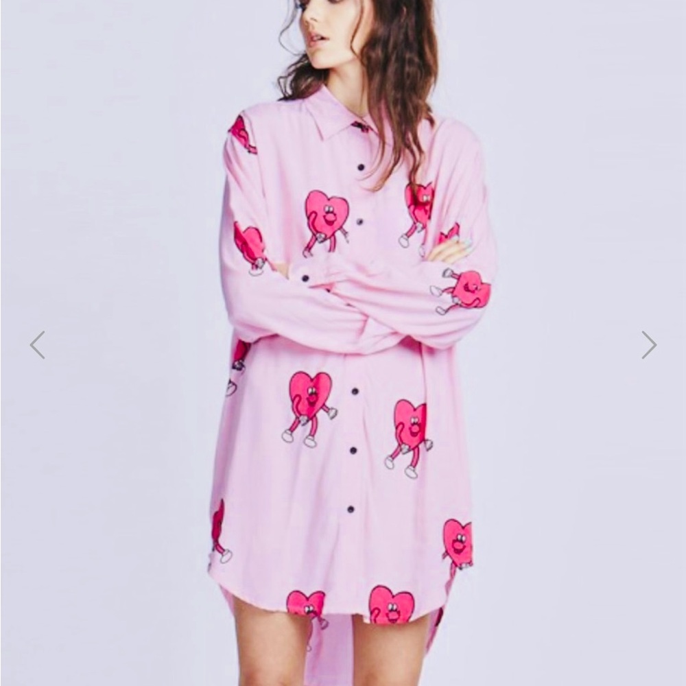 Lazy Oaf Running Hearts Shirt